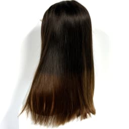 5x5 Glueless Double Drawn Bone Straight Wig Lace Closure Straight Human Hair Wigs 300% Density T1B/4 Ombre Hair Wig For Women