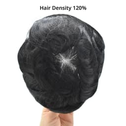Men's Capillary Prosthesis Skin With Knot Toupee Invisible Wig Man Human Hair Prosthesis Man Natural Hair Replacement System