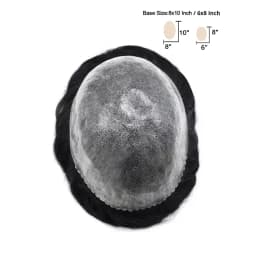Men's Capillary Prosthesis Skin With Knot Toupee Invisible Wig Man Human Hair Prosthesis Man Natural Hair Replacement System