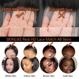 BEEOS Skinlike 13x4 HD Lace Front Human Hair Wigs Pre Plucked Short Pixie Cut Wig Brazilian Hair Wigs For Women Melting Skins