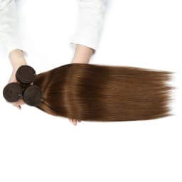 #6 #8 #10 Straight Human Hair Bundles Wholesale Hair Weaving Bundles Customize Hair Extension Remy Human Hair Weave 10A