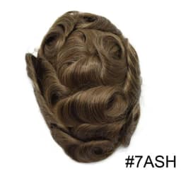 Toupee Men Invisible Hairline Lace With 0.04mm Soft PU Male Hair Prosthesis Breathable Men Wig Natural Human Hair System For Men