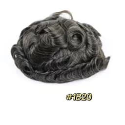 Male Hair Prosthesis I SKIN 0.12-0.14mm Full PU With Knots Real Human Hair Replacement System Unit Remy Hair Capillary Prothesis