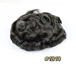 Male Hair Prosthesis I SKIN 0.12-0.14mm Full PU With Knots Real Human Hair Replacement System Unit Remy Hair Capillary Prothesis