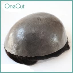 Male Hair Prosthesis I SKIN 0.12-0.14mm Full PU With Knots Real Human Hair Replacement System Unit Remy Hair Capillary Prothesis