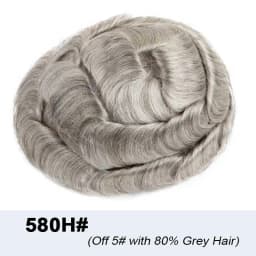 Undetectable Male Hair Prosthesis 0.02-0.03mm Ultra Thin Skin Toupee Human Hair Men's Wig 80% Density Realistic Man Hair System