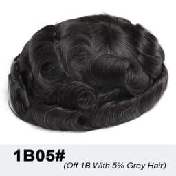 Undetectable Male Hair Prosthesis 0.02-0.03mm Ultra Thin Skin Toupee Human Hair Men's Wig 80% Density Realistic Man Hair System