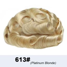 Undetectable Male Hair Prosthesis 0.02-0.03mm Ultra Thin Skin Toupee Human Hair Men's Wig 80% Density Realistic Man Hair System