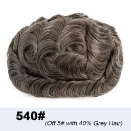 Undetectable Male Hair Prosthesis 0.02-0.03mm Ultra Thin Skin Toupee Human Hair Men's Wig 80% Density Realistic Man Hair System