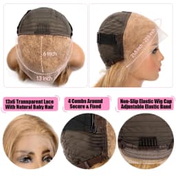 220% Body Wave 27# Honey Blonde 13x6 HD Lace Front Human Hair Wigs 32 Inch Brazilian 13x4 Preplucked Colored Lace Frontal Wigs