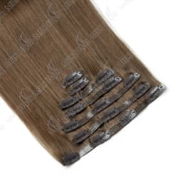 Invisible Clip In Hair Extension Injected PU Tape Weft Clip in Human Hair Extension 7Pcs/set 12-24inch 100G 120G Clip On Hair