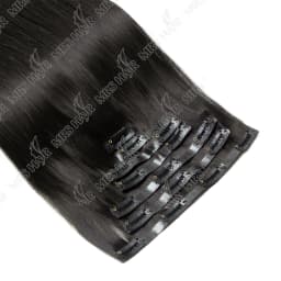 Invisible Clip In Hair Extension Injected PU Tape Weft Clip in Human Hair Extension 7Pcs/set 12-24inch 100G 120G Clip On Hair