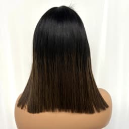 300% 2x6 HD Lace 1BT4 Chocolate Brown Bone Straight Bob Wigs 16A Double Drawn Raw Vietnamese Virgin Human Hair Wigs for Women