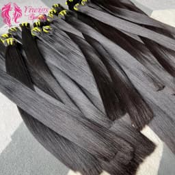 16A Super Double Drawn Bone Straight Human Hair Bundles Unprocessed Raw Virgin Vietnamese Hair Weave Extensions Full Ending