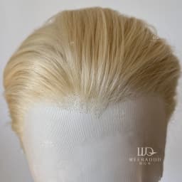 8Inch Light Blonde Bob Wigs 13*4 Short Wigs with High Quality Synthetic Heat Resistant for Men Daily Cosplay Use Wigs