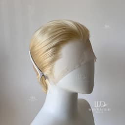 8Inch Light Blonde Bob Wigs 13*4 Short Wigs with High Quality Synthetic Heat Resistant for Men Daily Cosplay Use Wigs