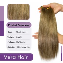 Human Braiding Hair Ash Brown Straight Bulk Human Hair For Braiding No Weft 100% Unprocessed Brazilian Human Hair Braiding Hair