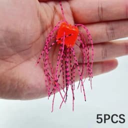 5pcs/lot Handmade Soft Fishing Lure Set - Dice Rubber Bass Bait for Outdoor Tackle