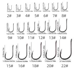 Aorace 100pcs/Box Fishing Hooks Iseama Circle Carp Eyed Fishing Hook Set Size 2-15# Ring Eye Japan Fishhooks Single Jig Hook