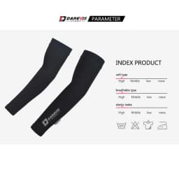 DAREVIE 1 Pair Cycling Arm Sleeve High Elastic Outdoor Riding Fishing Driving Basketball 50 SPF UV Protect Cycling Arm Warmers