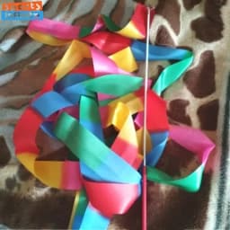 2/4/6 Meters Colorful Gym Dance Ribbon Rhythmic Girl Art Gymnastics Ballet Streamer Twirling Rod Rainbow Stick Sports Training
