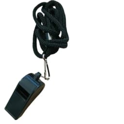 High Quality Black Whistle Referee Game Halter Whistle Outdoor Travel Hiking Whistle Suitable for Basketball Volleyball Games