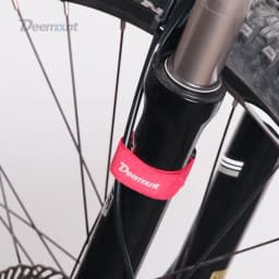 Deemount 4PCS Bicycle Nylon Hook/Loop Tape Self Adhesive Strap Bike Cable Thread Tie Pump Bottle Band Flashlight Bandage