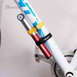 Deemount 4PCS Bicycle Nylon Hook/Loop Tape Self Adhesive Strap Bike Cable Thread Tie Pump Bottle Band Flashlight Bandage