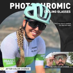 Photochromic Sunglasses UV400 Bike Bicycle Glasses Men's Blue Sports Woman Cycling Eyewear Outdoor MTB Glasses Bike Goggles