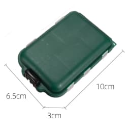 10 Grid Fishing Accessories Storage Box Luya Fishing Gear Divided Grid Bait Box Double-sided Fishing Group Accessories Box