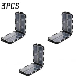 10 Grid Fishing Accessories Storage Box Luya Fishing Gear Divided Grid Bait Box Double-sided Fishing Group Accessories Box