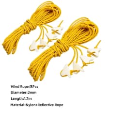 3F UL GEAR Outdoor 2/1.5MM 20 Meters Dyneema Reflective Rope Camping Tent Nylon UHMWPE Wind Rope