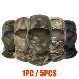 1pc/5pcs Stretchy Breathable Balaclava Cap Unisex Bicycle Motorcycle Helmet Inner Cap Outdoors Hiking Hunting Ski Mask Scarf