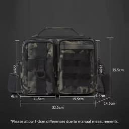 Trekking Tactical Handbags Shoulder Bag Camping for Man Hiking Travel Climbing Fishing Sling Crossbody Outdoor Weekend Molle Bag