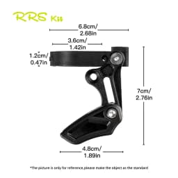 Rrskit Mountain Bicycle Chain Guide Positive and Negative Tooth Chain Stabilizer Front Pulling Chain Press to Prevent Chain Drop