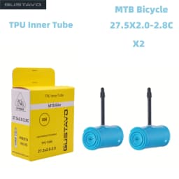 GUSTAVO TPU Ultralight MTB Bike Inner Tube 26/27.5/29 X1.95-2.8C French Valve Length 45mm