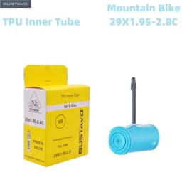 GUSTAVO TPU Ultralight MTB Bike Inner Tube 26/27.5/29 X1.95-2.8C French Valve Length 45mm