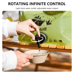 BISINNA Outdoor Mini Folding Water Bag Camping 8L Large Capacity Portable Water Bag Thickened Soft Food Grade Water Storage Bag