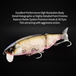 Swimbait Big Fishing Lure Artificial Hard Bait 55G Jointed Fishing Lure for Predator Wobbler Minnow Pike