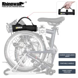 Rhinowalk Hand Carrying Handle Strap for Folding Bike Kick Scooter Electric Scooter Carry Strap with Non-slip Rubber Handle