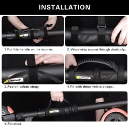 Rhinowalk Hand Carrying Handle Strap for Folding Bike Kick Scooter Electric Scooter Carry Strap with Non-slip Rubber Handle