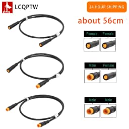 Extension Cable Sensor for BAFANG Electric Bicycle Motor Drive Thumb Throttle Ebike 3 Pin Conversion Female Male Connector Cable