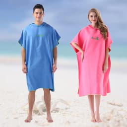 Surf Poncho Changing Towel with Hood Microfiber Beach Blanket Bath Towel Swim Towel Wetsuit Beach Poncho for Adults