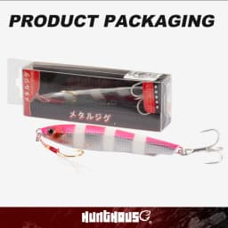 Hunthouse Metal Jig Flshing Lure Slow Cast Sinking Jigging Hard Bait Spoon Spinning 15/20/27.5/36g Trolling Sea Bass Trout Fish