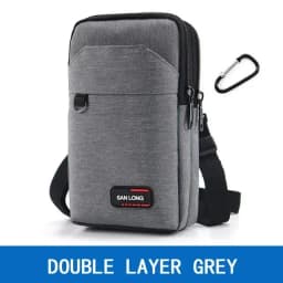 Waterproof Waist Bag Purse Single/double Layer Outdoor Waist Fanny Pack Men Phone Pouch Camping Hunting Tactical Bag with Belt
