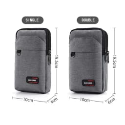 Waterproof Waist Bag Purse Single/double Layer Outdoor Waist Fanny Pack Men Phone Pouch Camping Hunting Tactical Bag with Belt