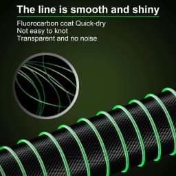 3000m Fishing Line 3LB-35LB Fluorocarbon Coating Treatment Process Carbon Surface Nylon Line for Freshwater Saltwater Fishing