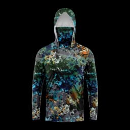Men Hood Fishing Shirt long sleeve fishing t shirt uv protection Fishing Apparel