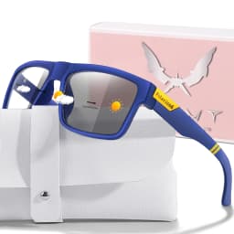 Fashion Polarized Color Changing Cycling Sunglasses Men Night Vision Car Driving Sunglass Dirt Bike Motorcycle Glasses