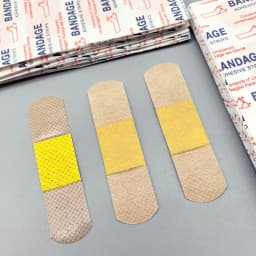 50/100Pcs Breathable Adhesive Plaster Cushion Bandage First Aid Gauze Pads for Sports Wrapping and Daily Minor Wound Care